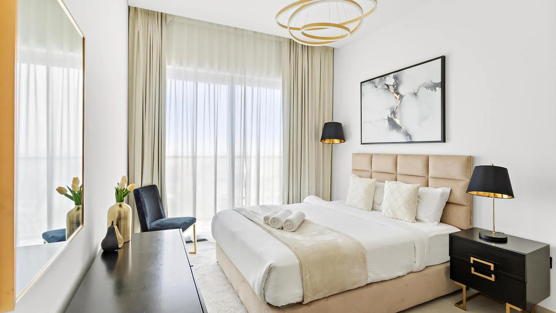 Brand New 1 Bedroom + Office - Perfect For Work Dubai Daire